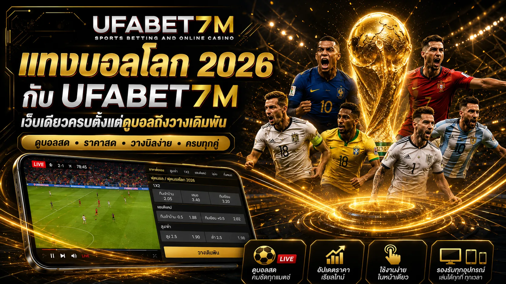 แทงบอลโลก 2026 กับ UFABET7M